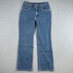 A.M.I. Jeans Blue Wash Denim Women's 12 Boot Cut Cotton Western Cowboy Rodeo